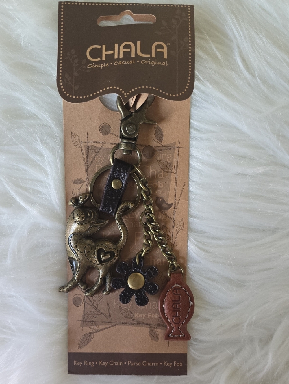 CHALA  Slim Cat With Butterfly On Its Nose NWT